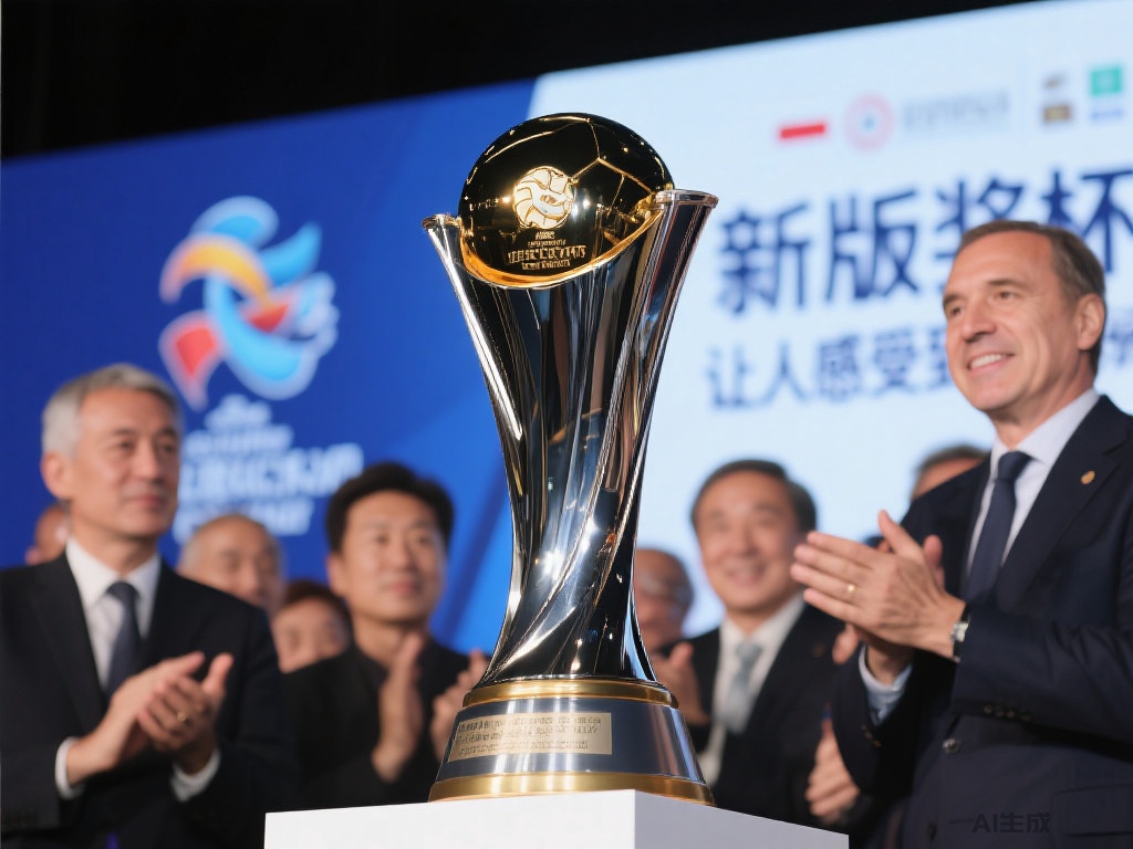 新版世俱杯冠军奖杯在韩揭幕（韩國首度亮相新版世俱杯冠軍獎杯）